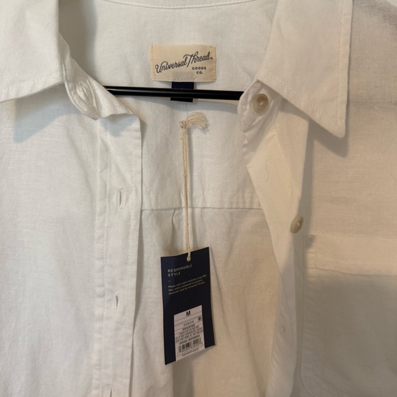 Universal Thread white Button-Up Shirt - Picture 3 of 3